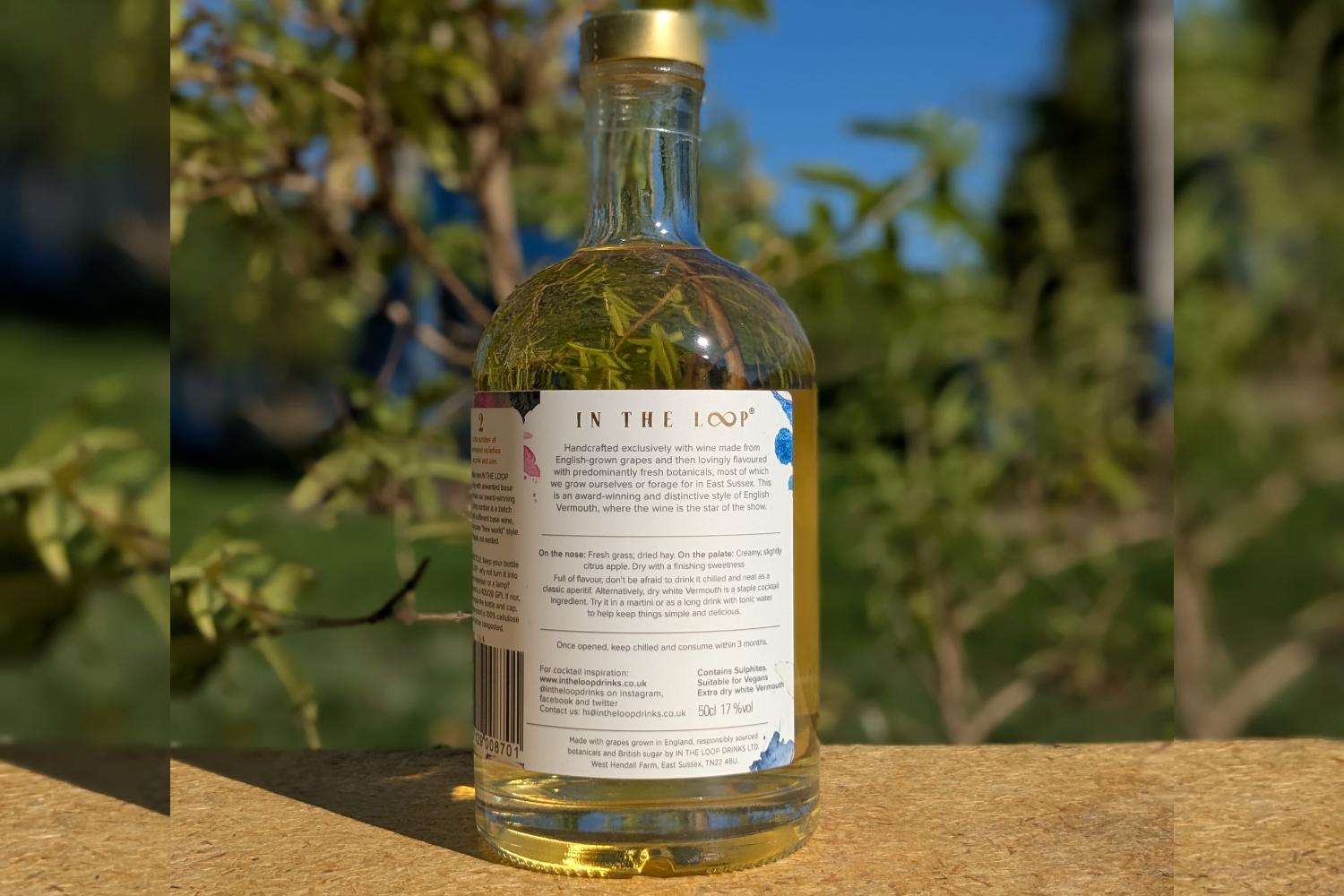 Extra dry white English Vermouth