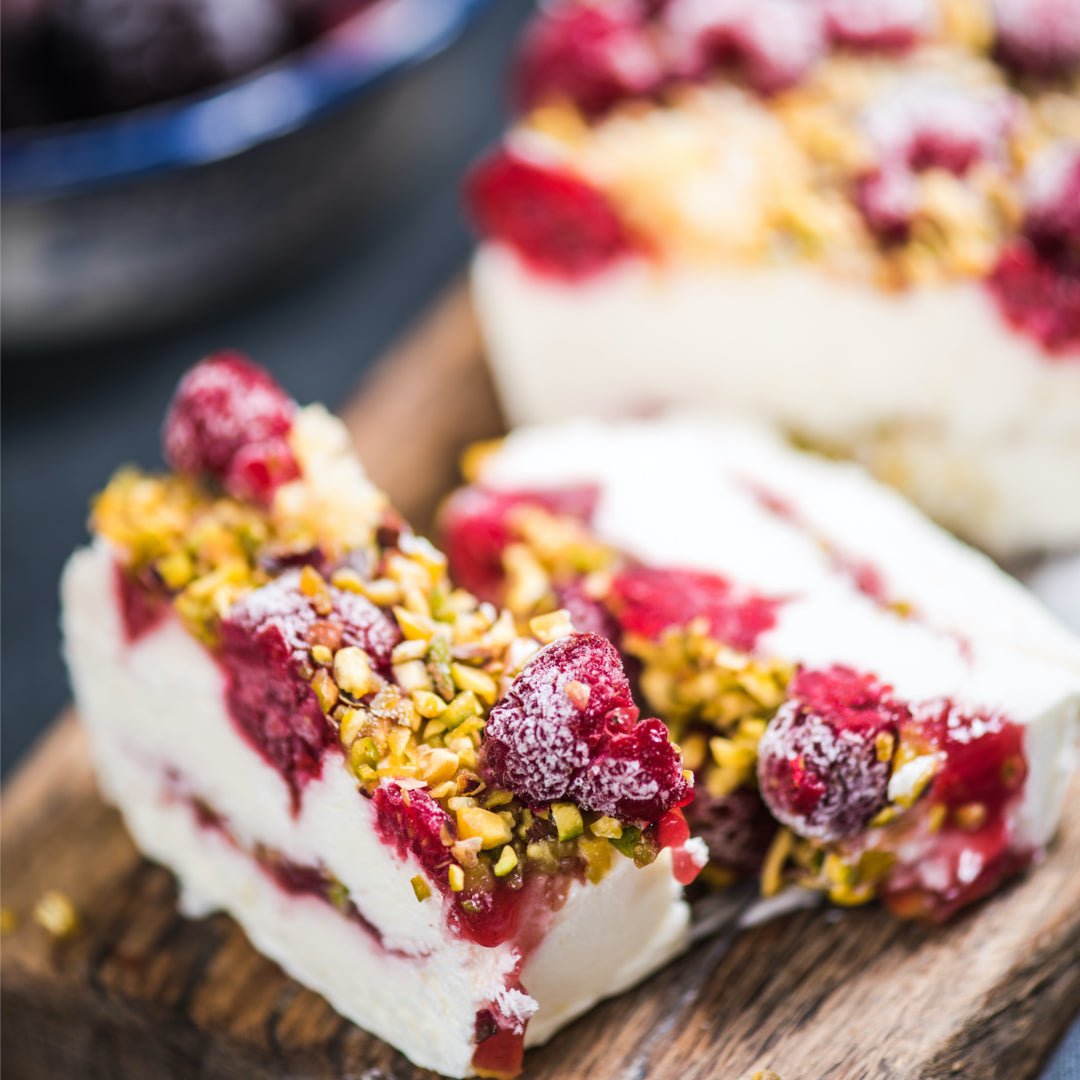 Vermouth and Plum Semifreddo