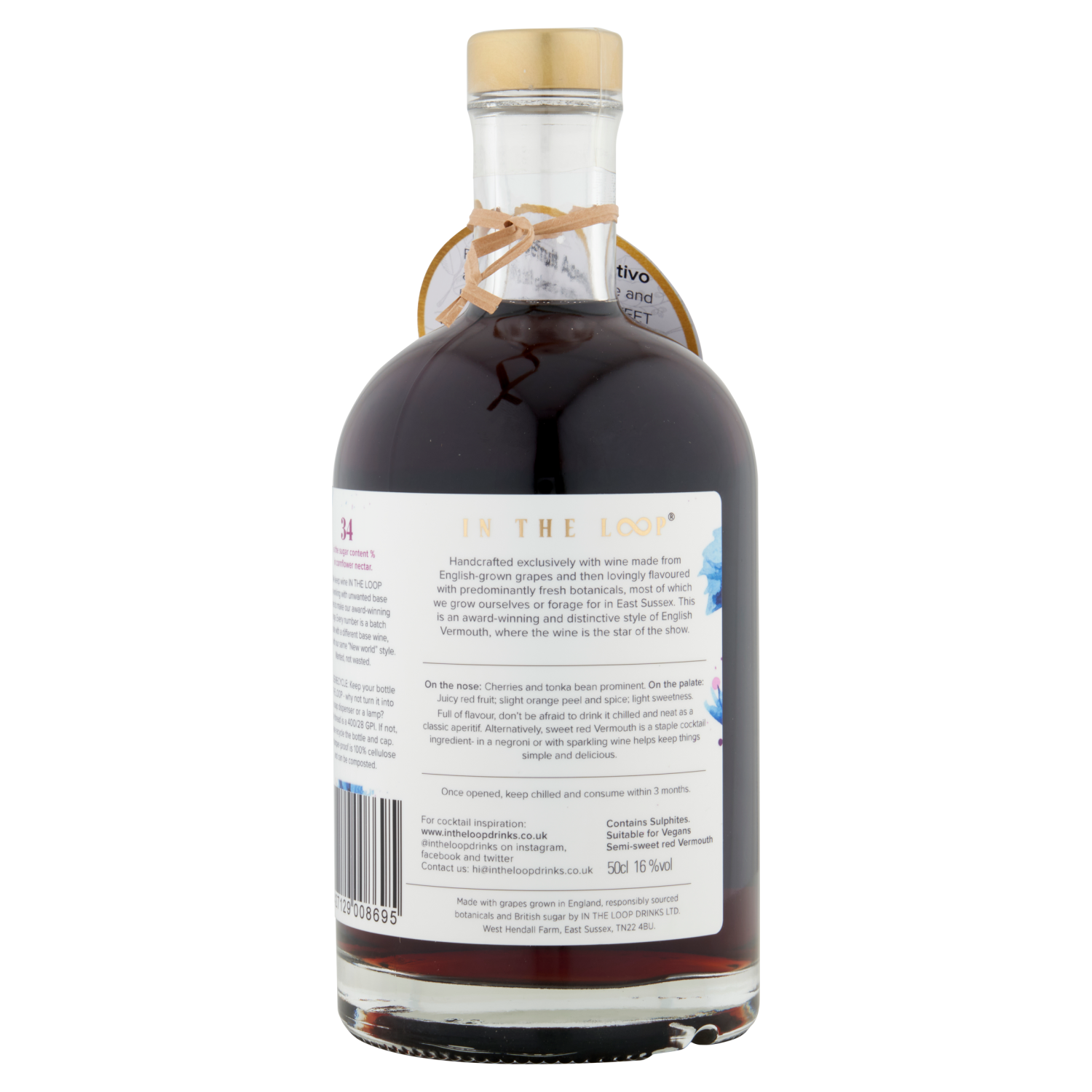 Semi-sweet red English Vermouth